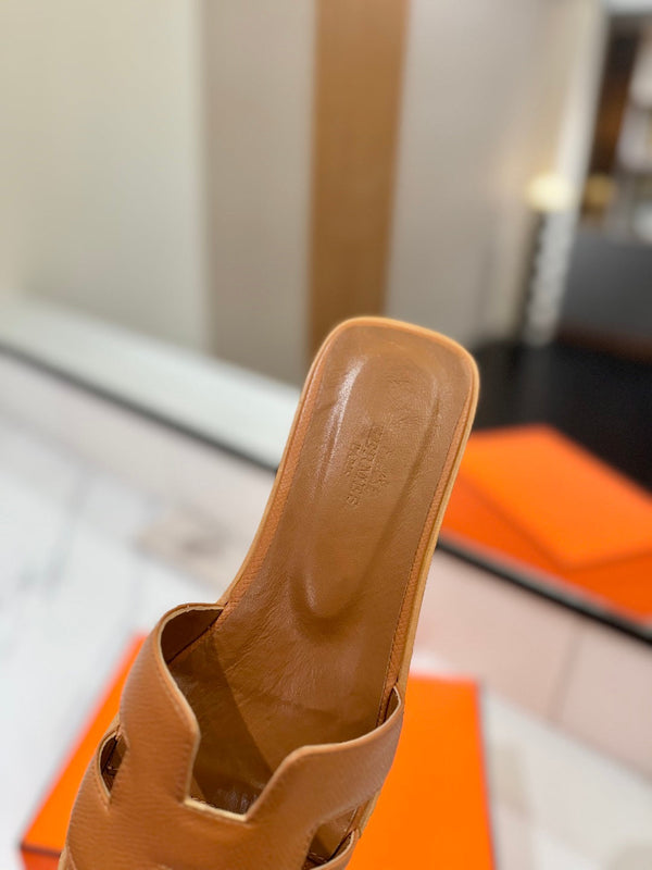 Sandalo HM Oran in pelle di capra marrone 294866