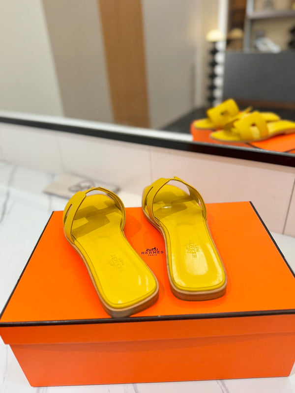 Sandalo HM Oran in pelle di capra gialla 294869