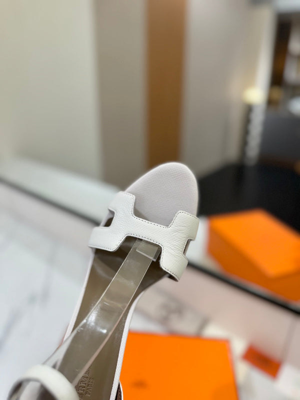 HM Joy Heeled Sandals White Cowhide 294900