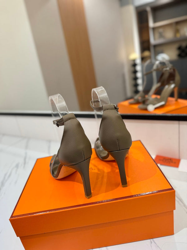 HM Joy Heeled Sandals Etoupe Cowhide 294903