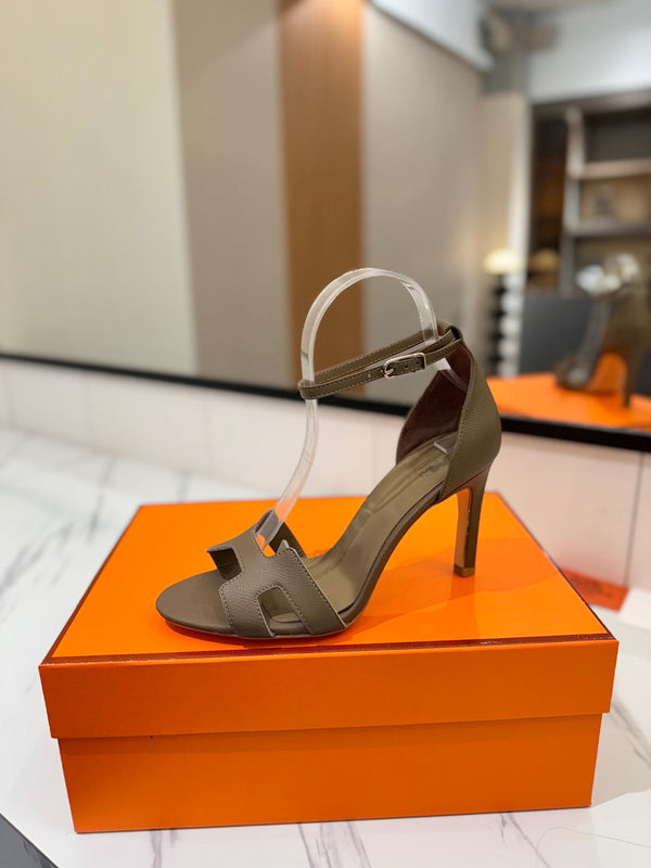 HM Joy Heeled Sandals Etoupe Cowhide 294903