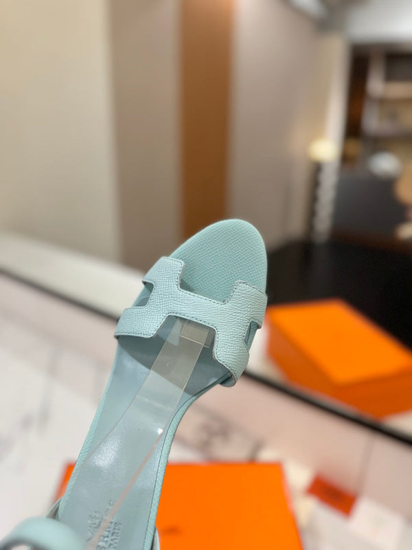 HM Joy Heeled Sandals Blue Cowhide 294904