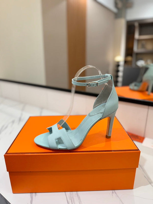 HM Joy Heeled Sandals Blue Cowhide 294904