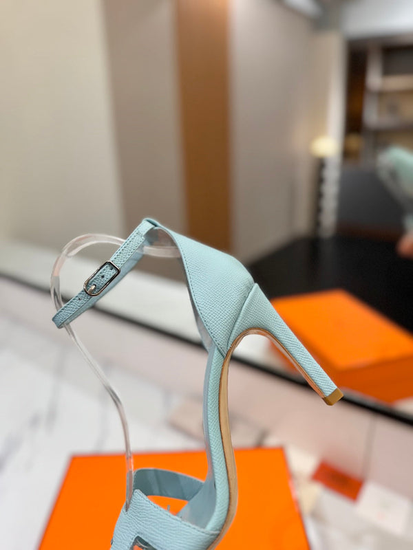 HM Joy Heeled Sandals Blue Cowhide 294904