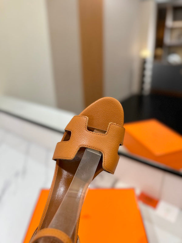 HM Joy 65mm Heeled Sandals Brown Cowhide 294911