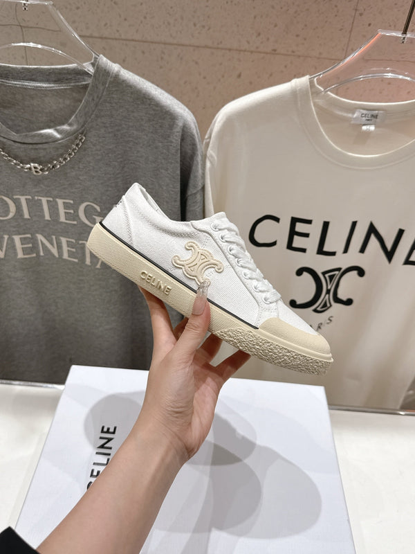 CELINE 25C Sneaker White Canvas 236758