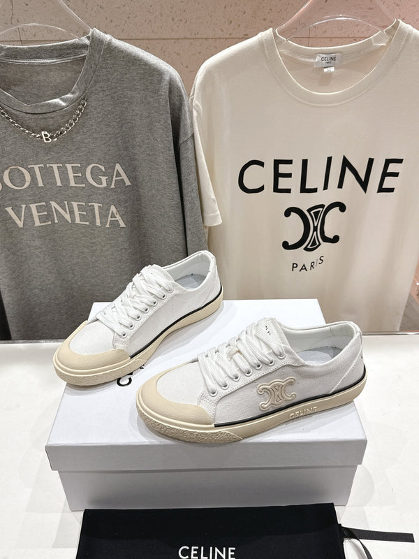 CELINE 25C Sneaker White Canvas 236758