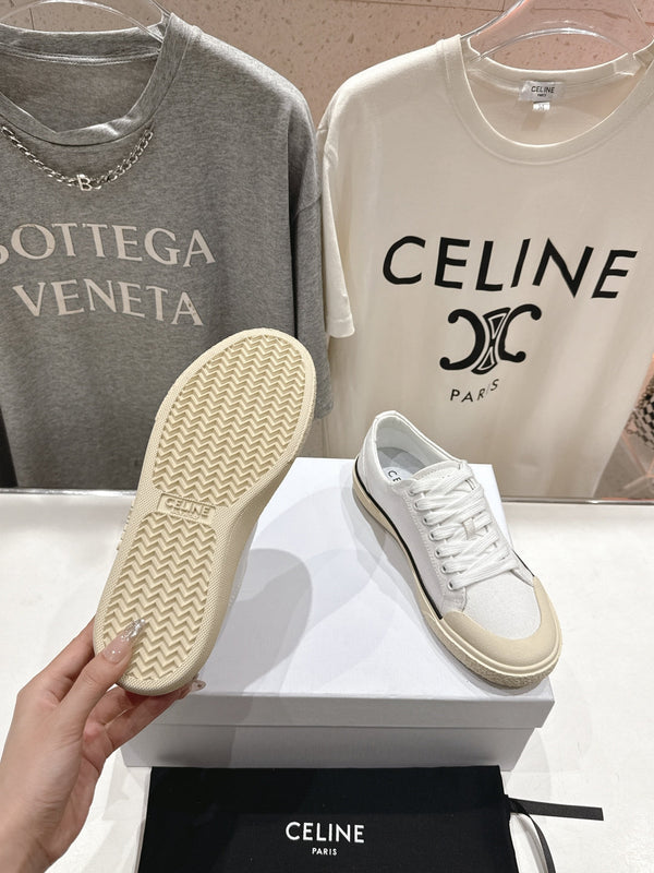 CELINE 25C Sneaker White Canvas 236758