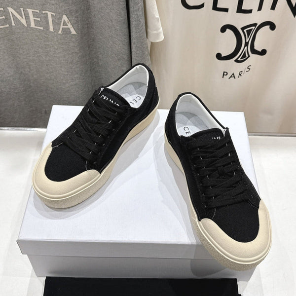 CELINE 25C Trainer Sneaker Black Canvas 236762