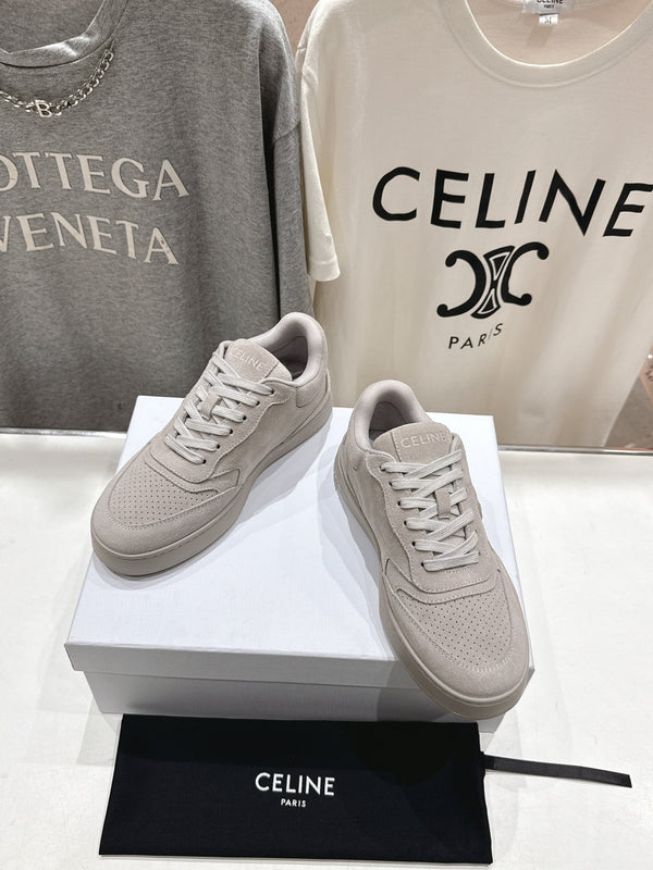 CELINE 25C SNEAKERS GRAY SUEDE 236764