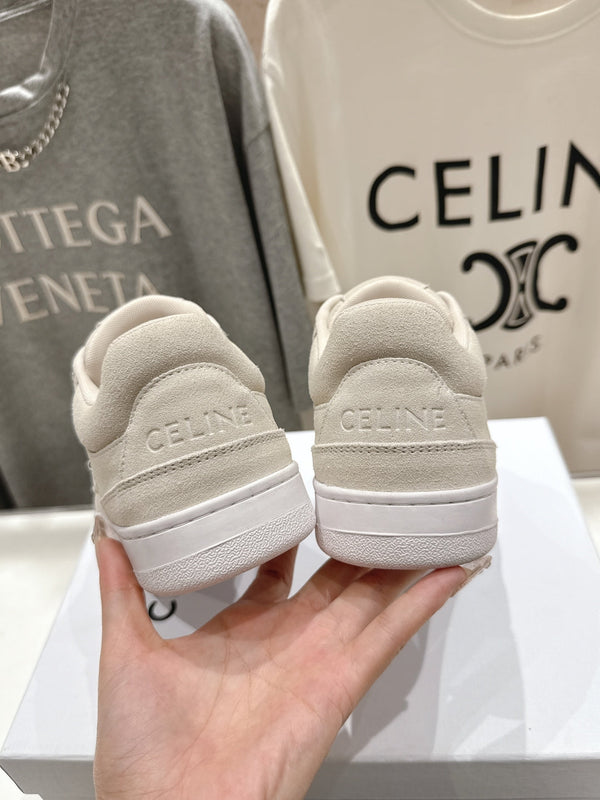 CELINE 25C SNEAKERS BEIGE SUEDE 236765