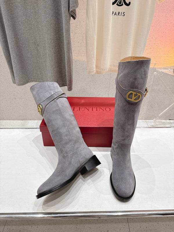 VT long boots gray suede 174423