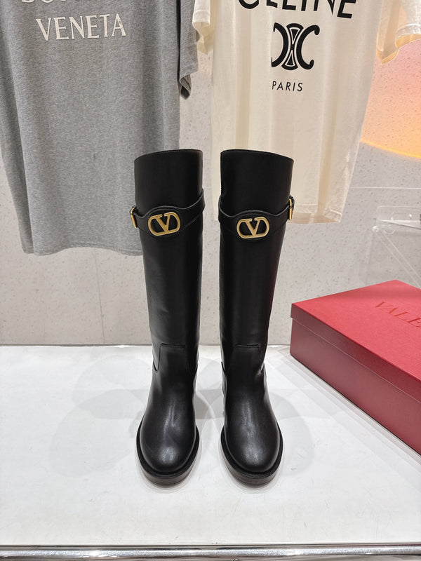VT long boots black calfskin 174431