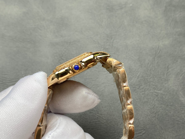 Panthere 27mm Pink Gold Case Diamond Bezel