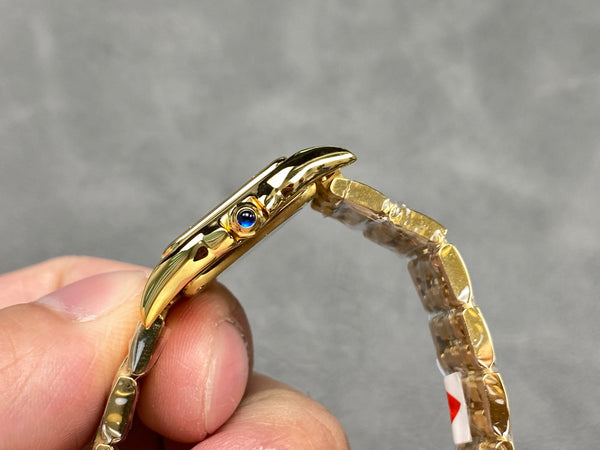 PANTHERE 22MM GOLD CASE WHITE DIAL