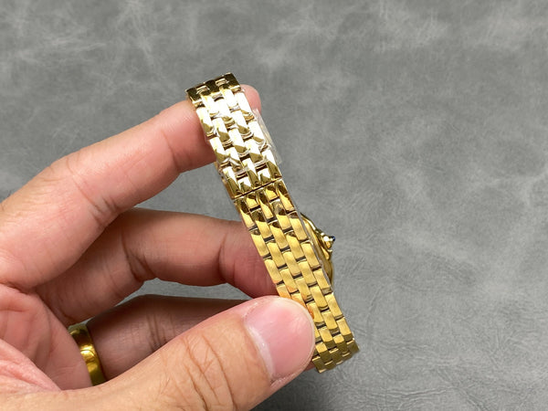 PANTHERE 22MM GOLD CASE WHITE DIAL