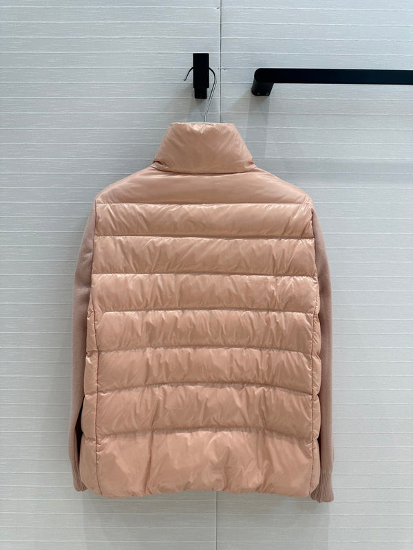 Moncler 25 Jacket Rose Pink Polyester Mix Wool