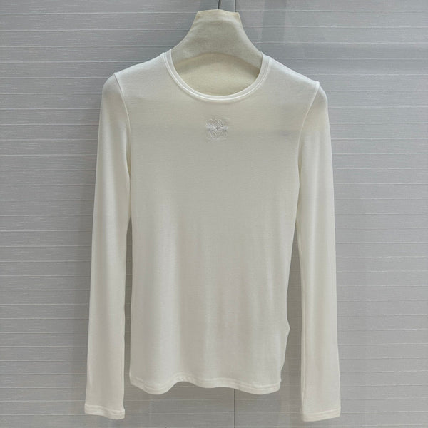 Loewe Long-sleeve T-shirt White Lyocell