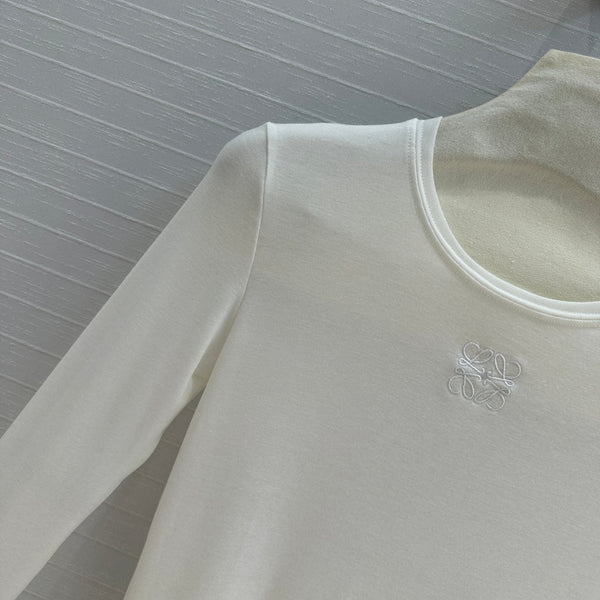 Loewe Long-sleeve T-shirt White Lyocell