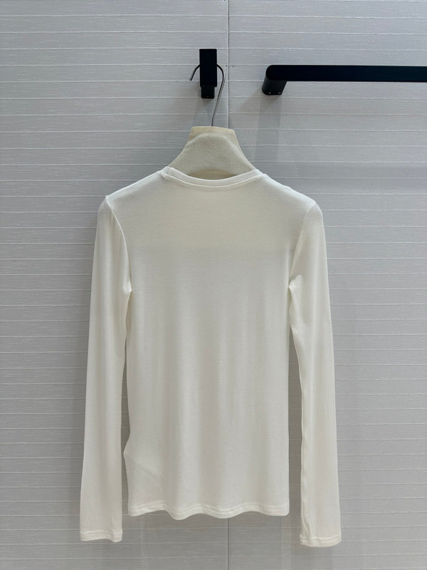 Loewe Long-sleeve T-shirt White Lyocell