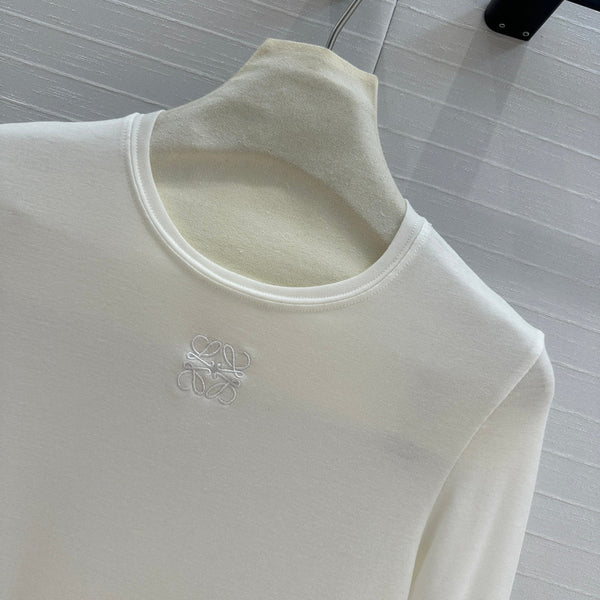 Loewe Long-sleeve T-shirt White Lyocell