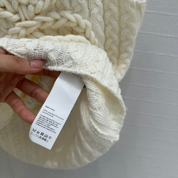 Loewe Knitted Vest Ivory Wool