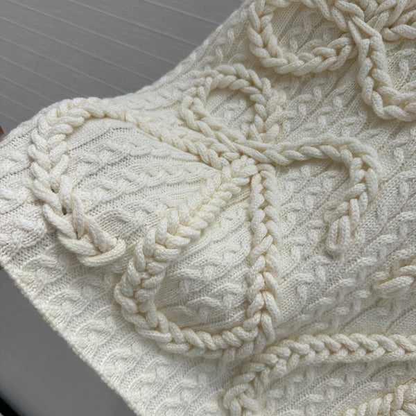 Loewe Knitted Vest Ivory Wool