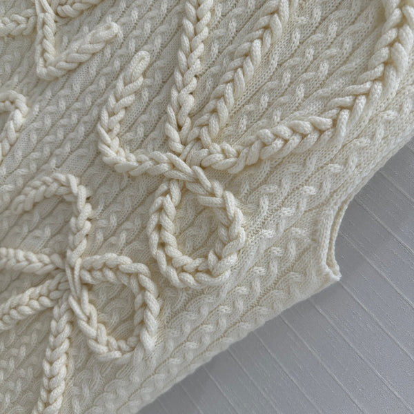 Loewe Knitted Vest Ivory Wool
