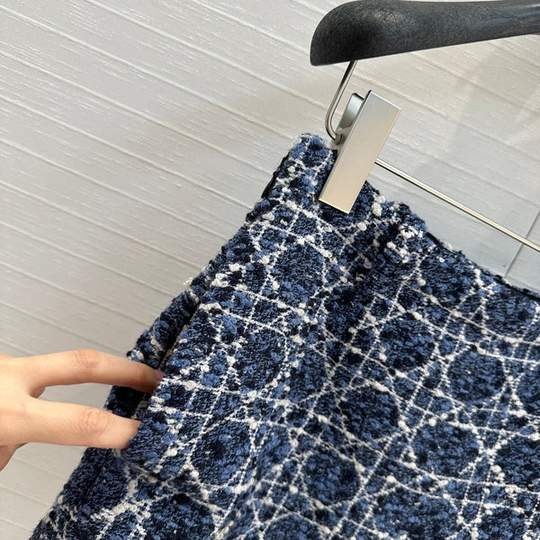 CD 25 Short Blue Cotton Silk