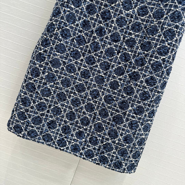 CD 25 Suspender Dress Blue Cotton Silk