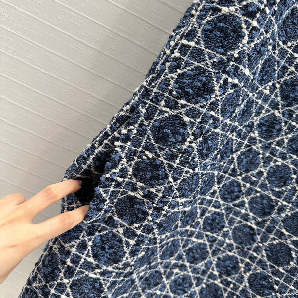 CD 25 Suspender Dress Blue Cotton Silk