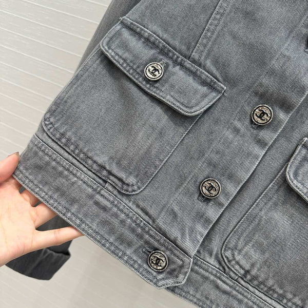 CC Denim Jacket Gray Cotton