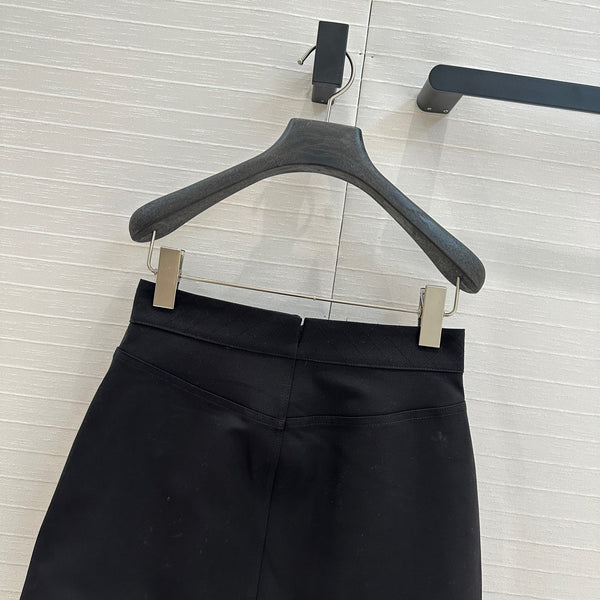 Gonna con cerniera Hm 25 in cotone nero