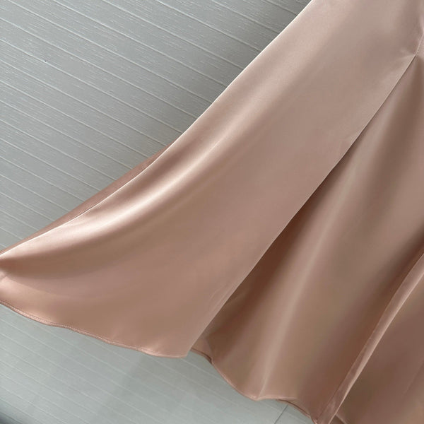 Fendi Ruffled A-line Skirt Pink Polyester