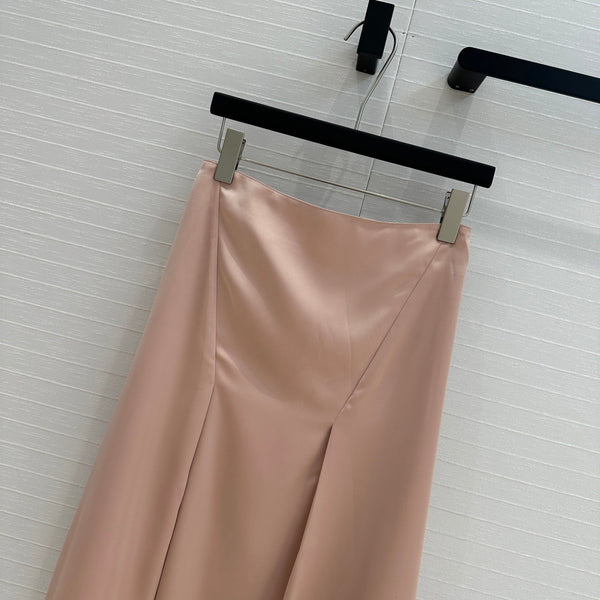 Fendi Ruffled A-line Skirt Pink Polyester