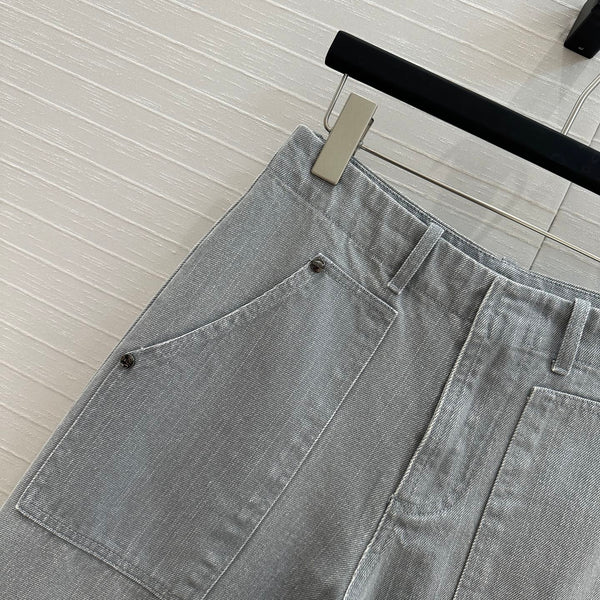Fendi 25 Denim Trouser Haze Blue Cotton