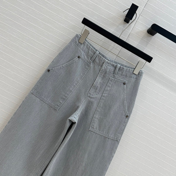 Fendi 25 Denim Trouser Haze Blue Cotton