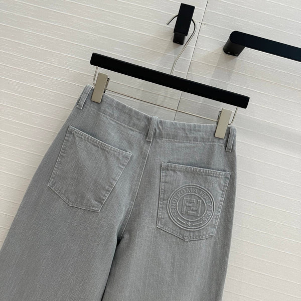 Fendi 25 Denim Trouser Haze Blue Cotton