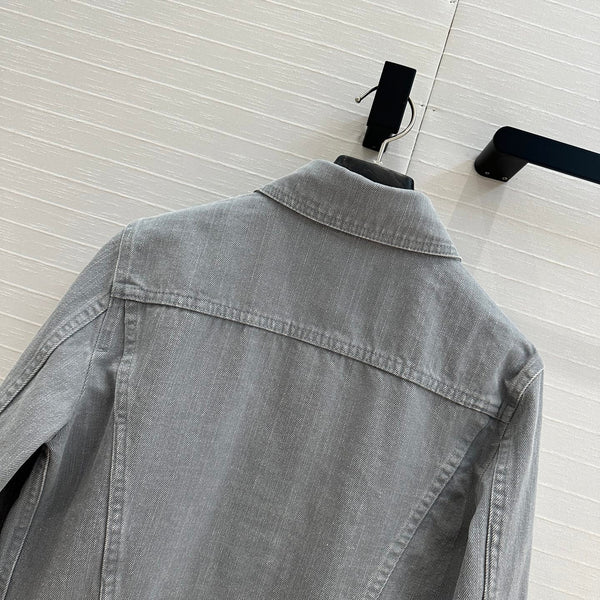 Fendi 25 Denim Jacket Haze Blue Cotton