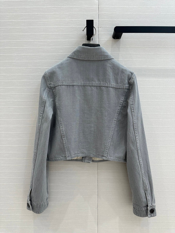 Fendi 25 Denim Jacket Haze Blue Cotton