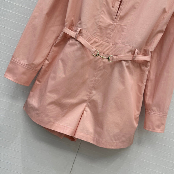 Gucci 25 Camicia Tuta Rosa Cotone