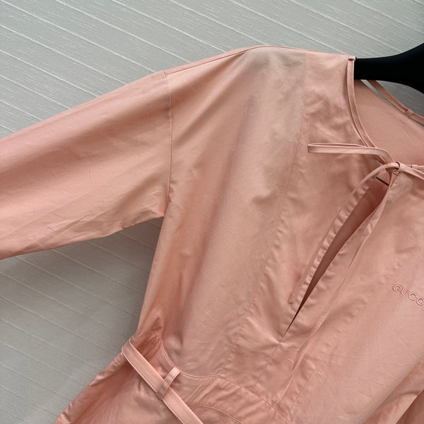 Gucci 25 Camicia Tuta Rosa Cotone