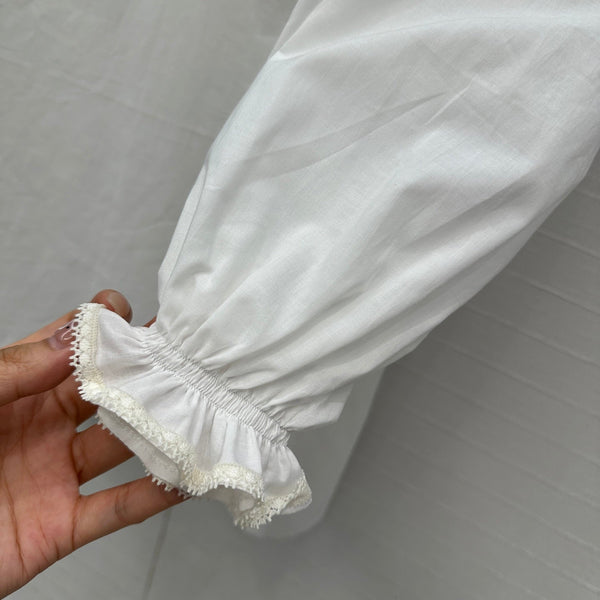 Prada 25 Long Shirt White Cotton