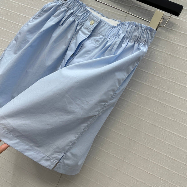 Prada 25 Short Blue Cotton