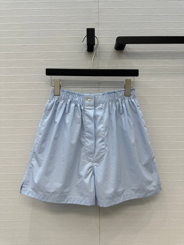 Prada 25 Short Blue Cotton