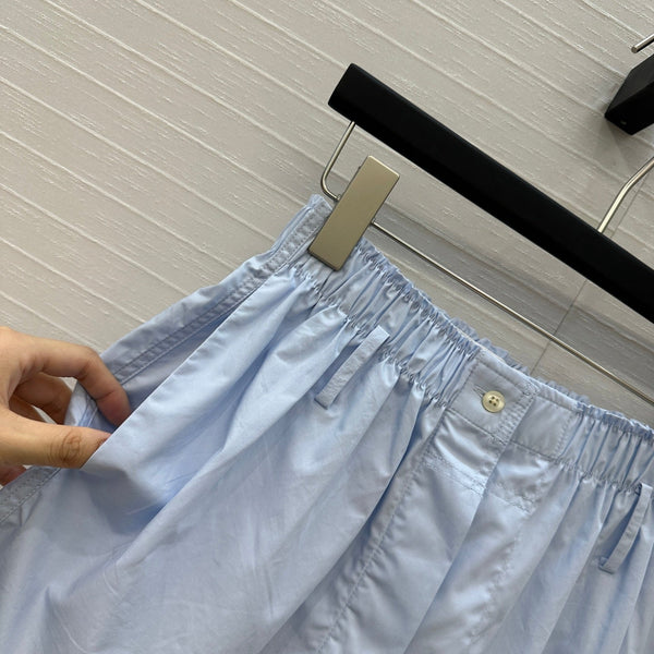 Prada 25 Short Blue Cotton