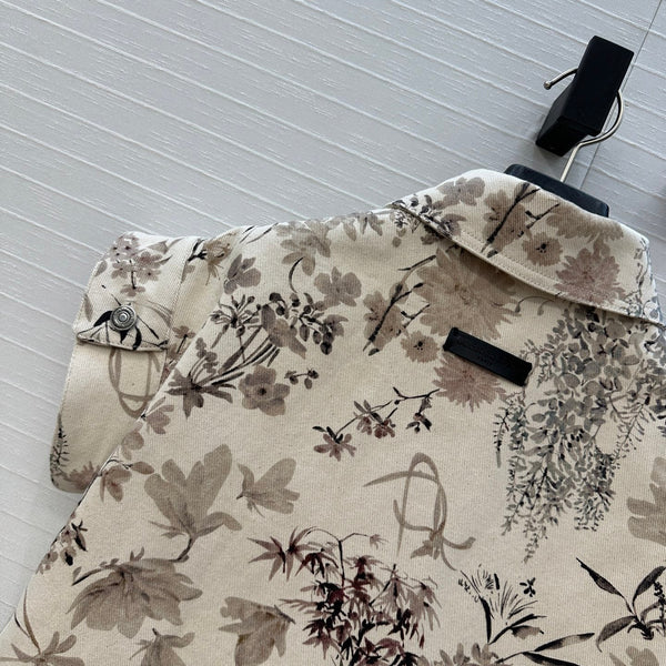 CD 25 Printed Denim Vest Cotton