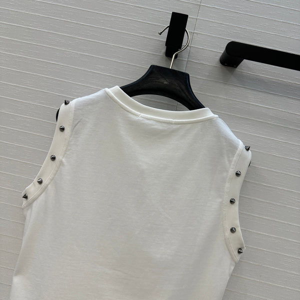 CD 25 J'Adore Dior Vest T-shirt White Cotton