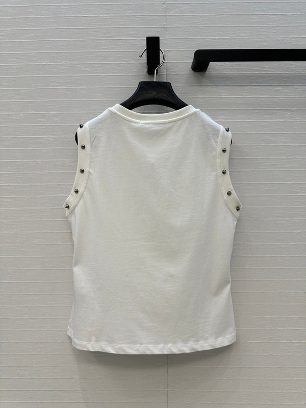CD 25 J'Adore Dior Vest T-shirt White Cotton