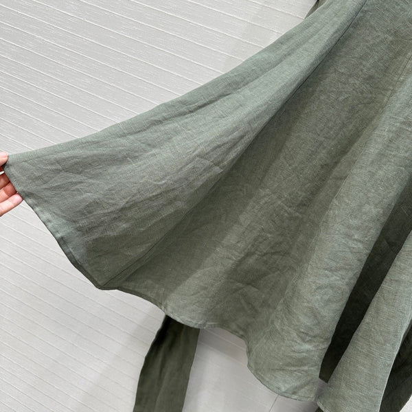 Loewe Dress Rich Emerald Green Linen